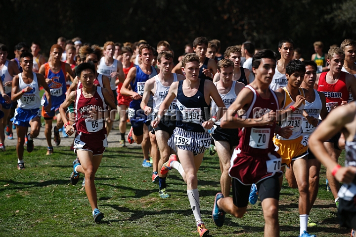 2014StanfordSeededBoys-336.JPG - Seeded boys race at the Stanford Invitational, September 27, Stanford Golf Course, Stanford, California.